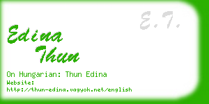 edina thun business card